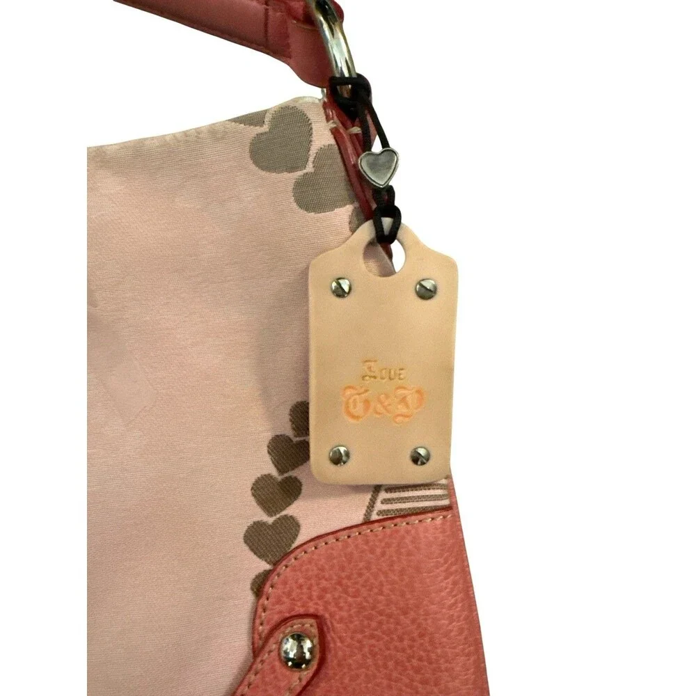 Vtg‎ Pink Juicy Couture Purse Handbag Satchel Bag Y2K With Charm